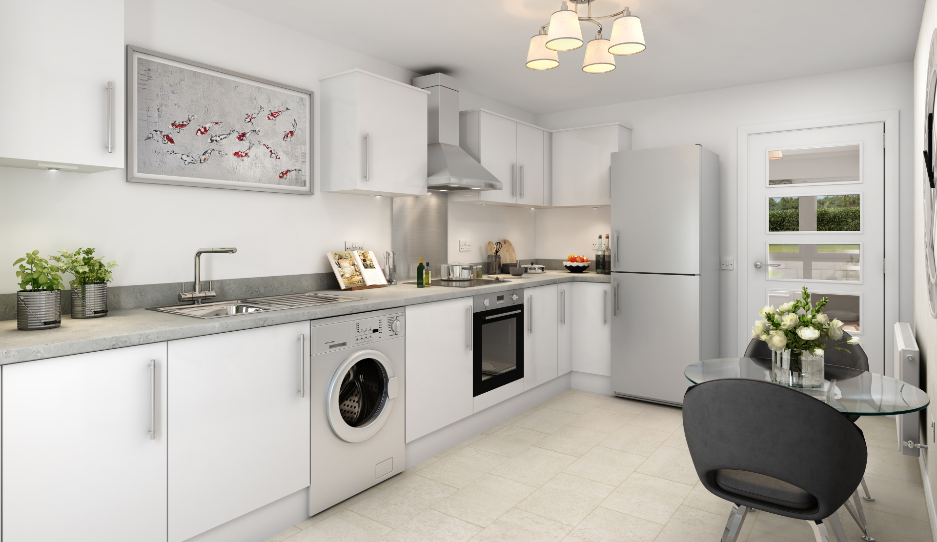 Birch Kitchen HV Left