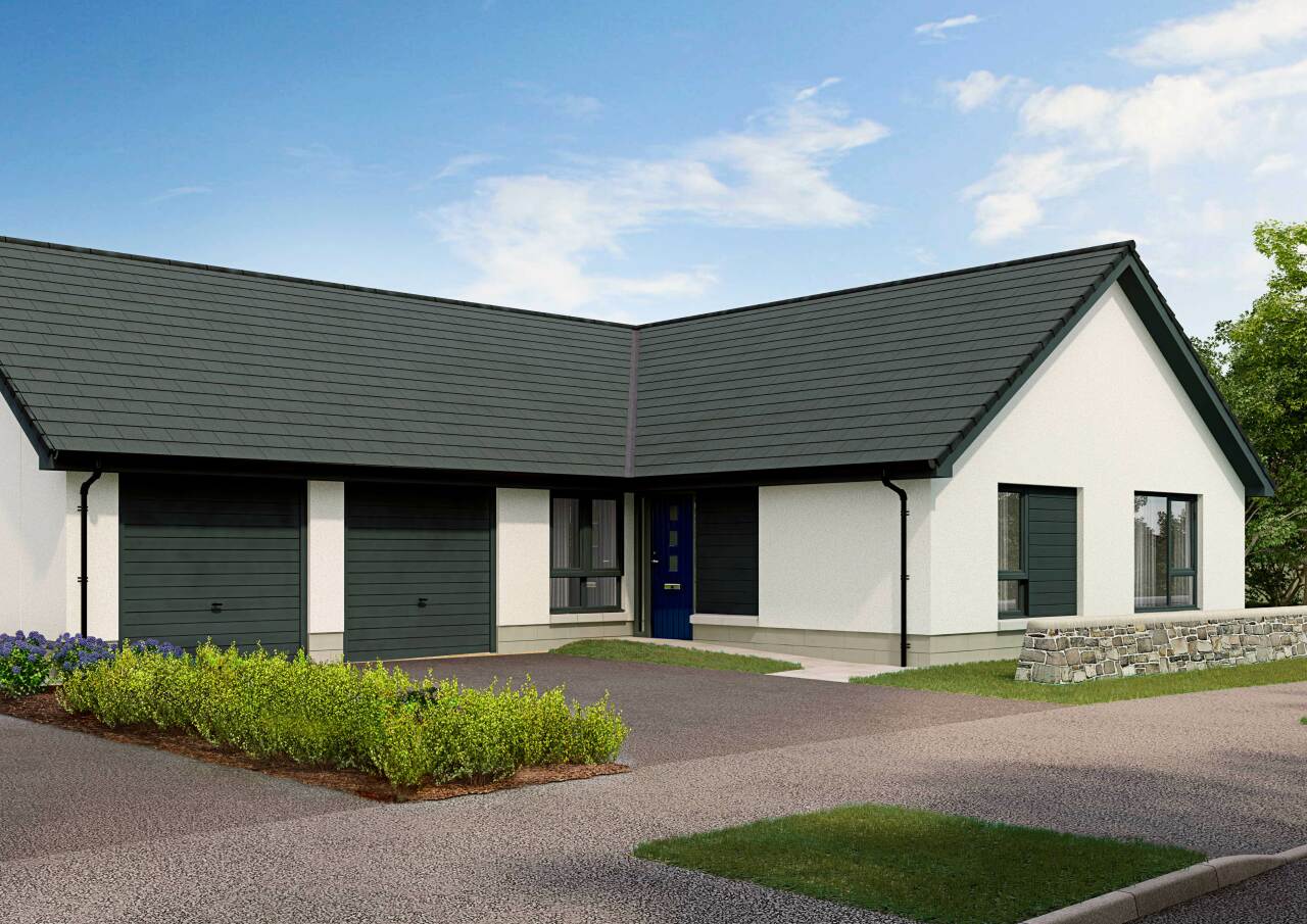 3 bedroom bungalow with double garage Lochy for sale in Kirkhill plot 28 Tulloch Homes New
