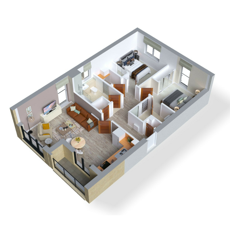 Bracken 3D upper floors 216 218 220