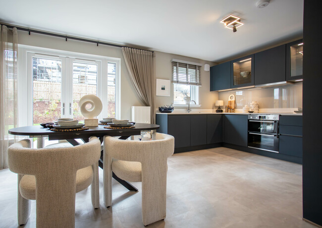 The Etive - showhome kitchen and dining area