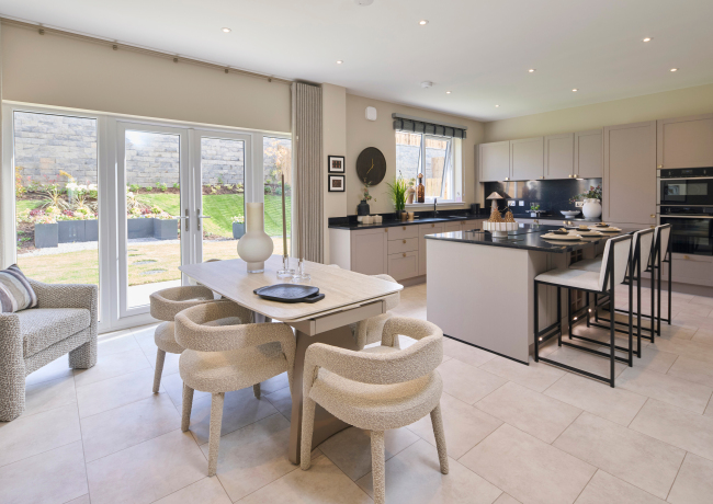 The Carnegie - kitchen diner with French doors